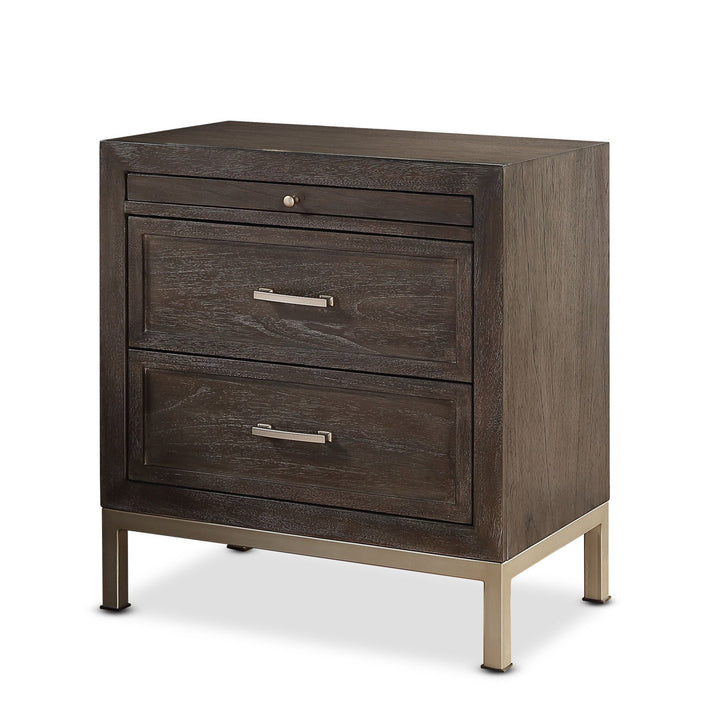 Brinerl 2 - Drawer Nightstand in Brown Mercury Row®
