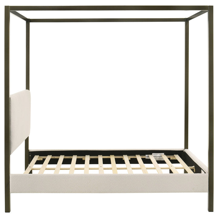 Tibold Upholstered Canopy Bed Latitude Run® Size: Queen