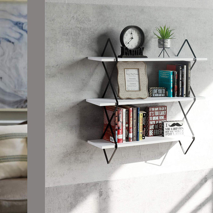 Reuven 3 Piece Diamond Tiered Shelf Latitude Run®