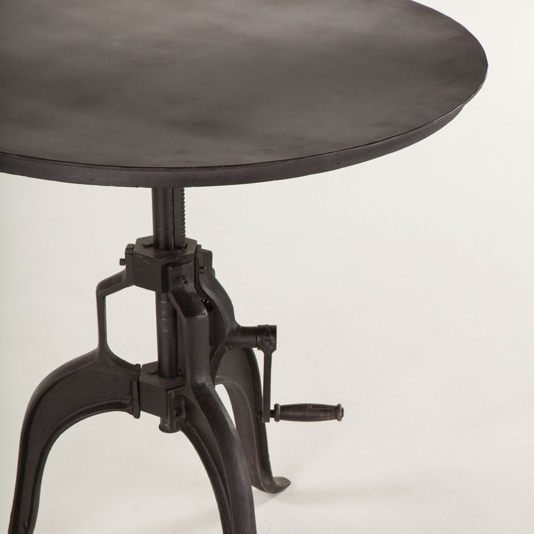 Hackett Adjustable Metal End Table Williston Forge