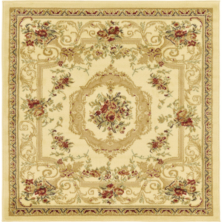Debora Oriental Cream Area Rug Lark Manor™ Rug Size: Square 6'1"