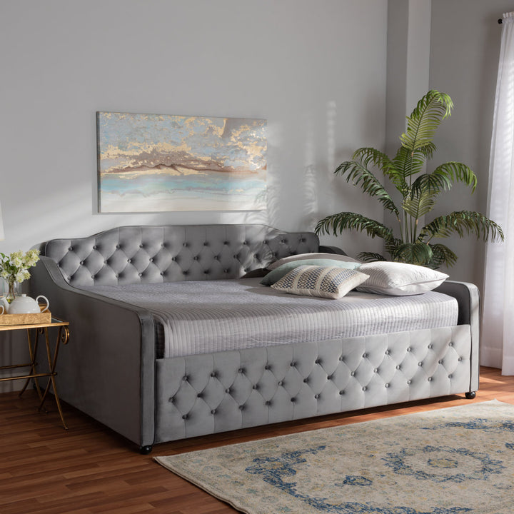Whittlesey Solid Wood Daybed Rosdorf Park Color: Gray Size: Queen