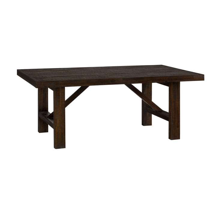 Jacorri Acacia Solid Wood Dining Table Loon Peak®