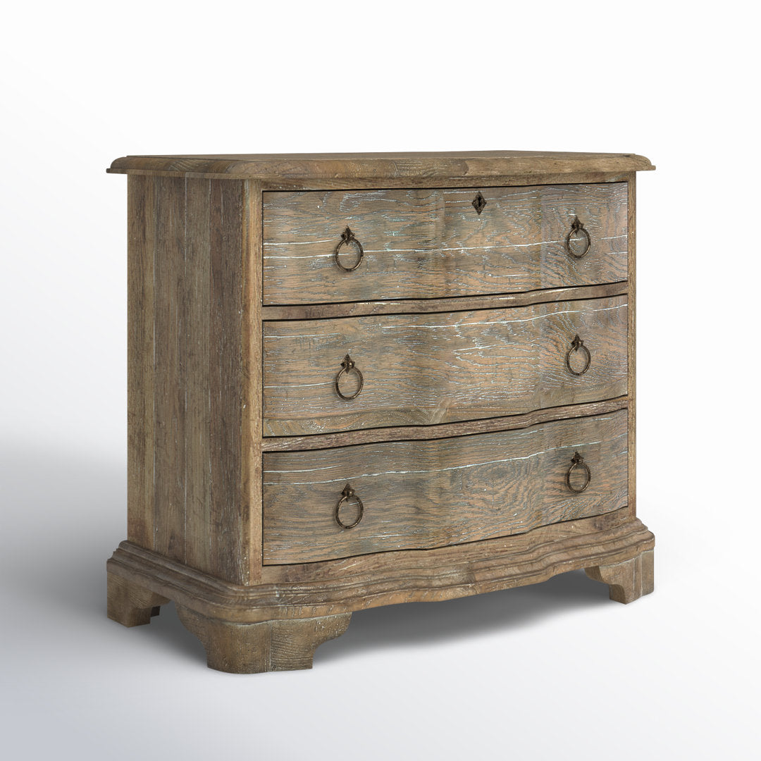 Boheme 3 - Drawer Nightstand in Light Brown Hooker Furniture
