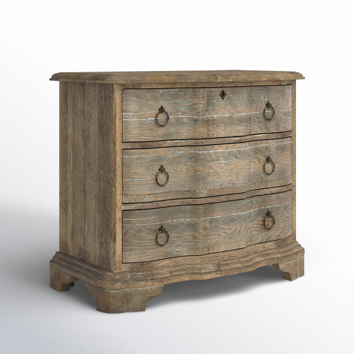 Boheme 3 - Drawer Nightstand in Light Brown Hooker Furniture