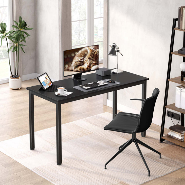 Rockett Desk Red Barrel Studio® Color (Top/Frame): Black/Black Size: 29.5" H x 63" W x 23.6" D