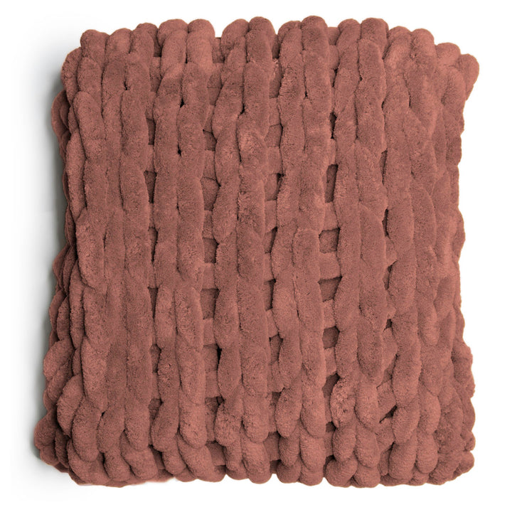 Chenille Knitted Chenille Throw Donna Sharp Color: Rust