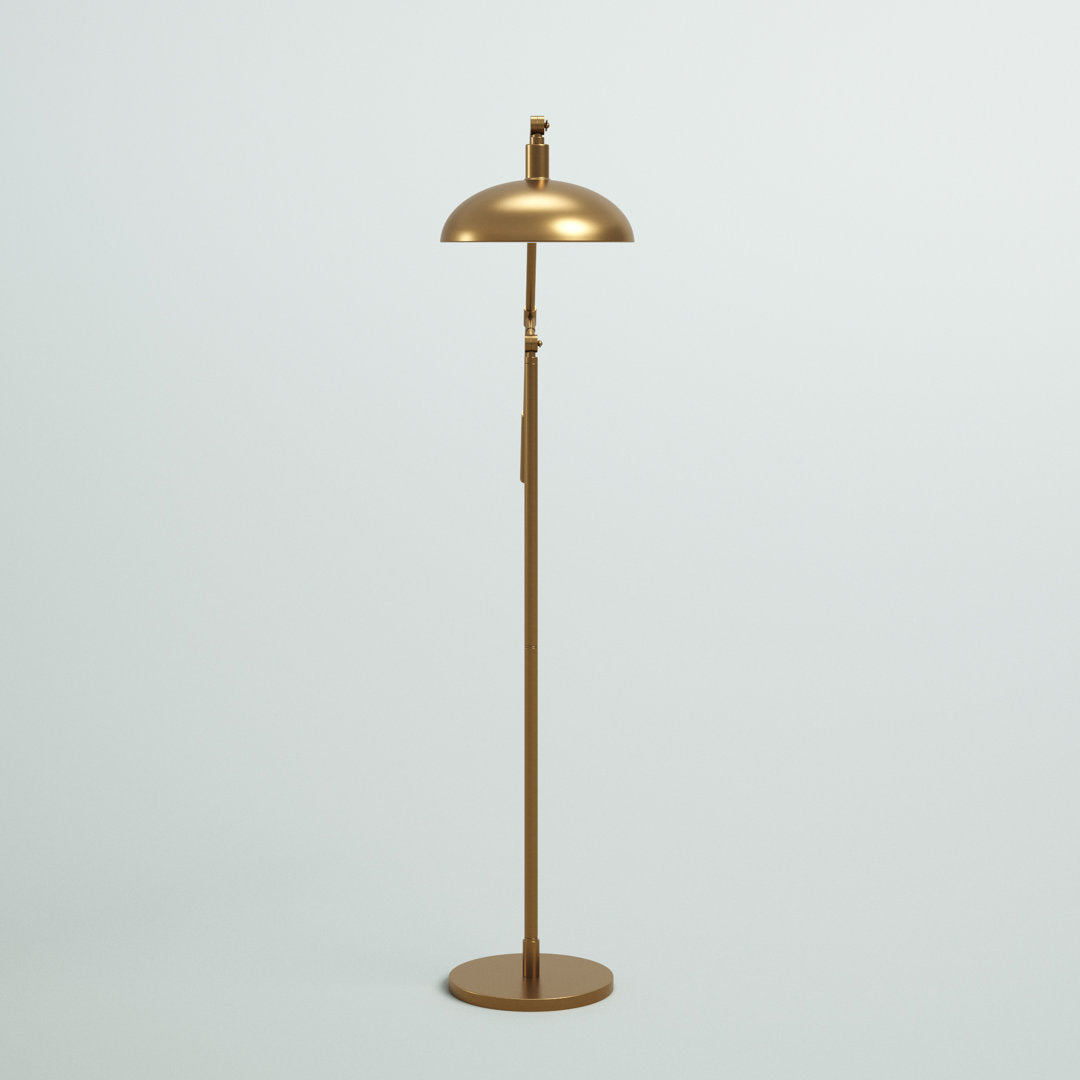 Devon 62" Task/Reading Floor Lamp Ivy Bronx Base Finish: Brushed Brass
