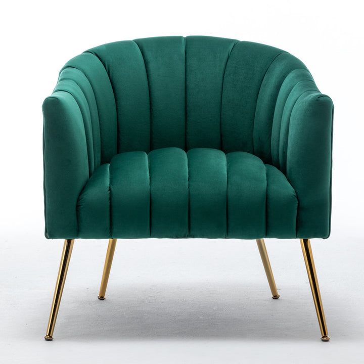 Murrow 28" W Tufted Velvet Armchair Willa Arlo™ Interiors Fabric: Green Velvet