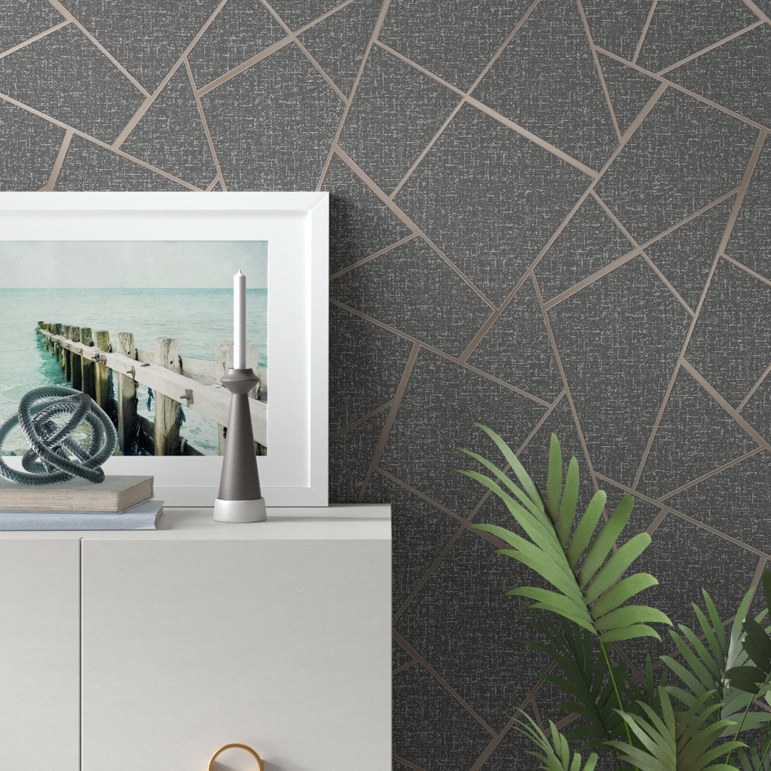 Clinkscales 33' L x 20.5" W Wallpaper Roll Mercury Row® Color: Copper