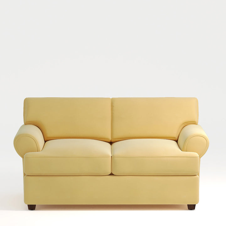 67" Recessed Arm Loveseat Birch Lane™ Fabric: Bayou Sunshine Canvas