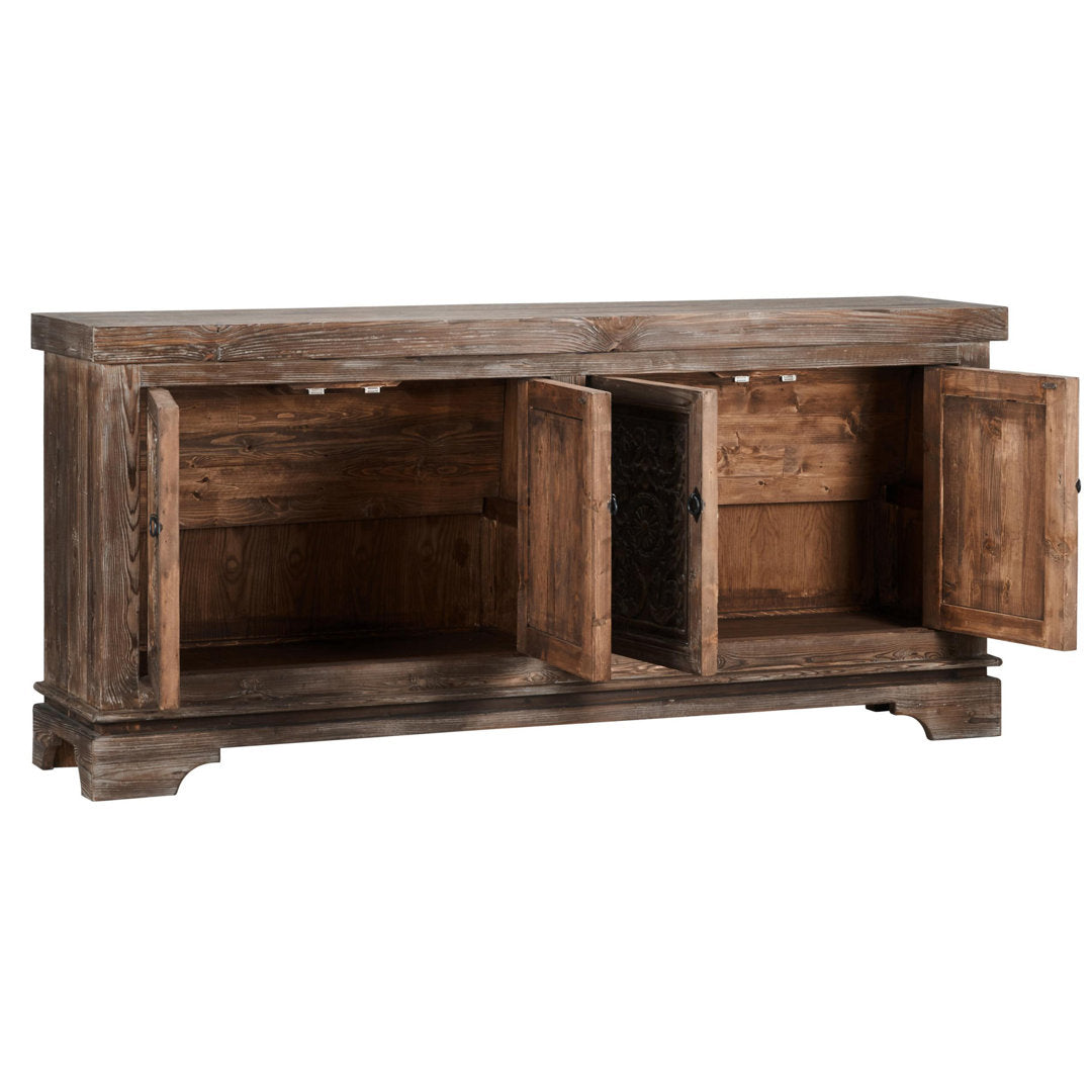 Aliana 82" Wide Pine Wood Sideboard Langley Street®