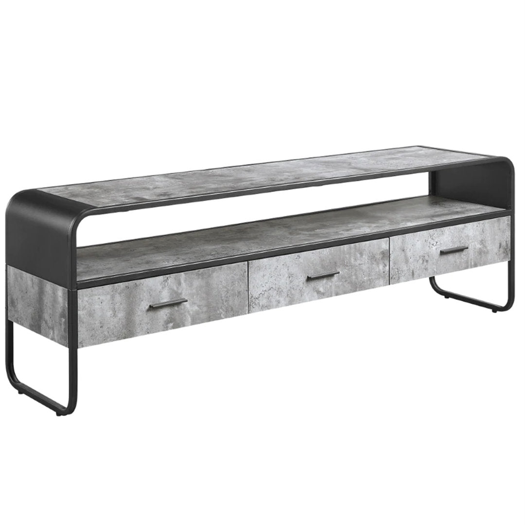 Solid Wood TV Stand for TVs up to 65" Benjara