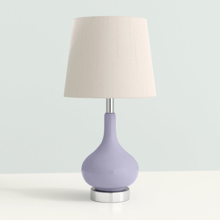 Mikac 17.5" Table Lamp Charlton Home® Base Color: Purple