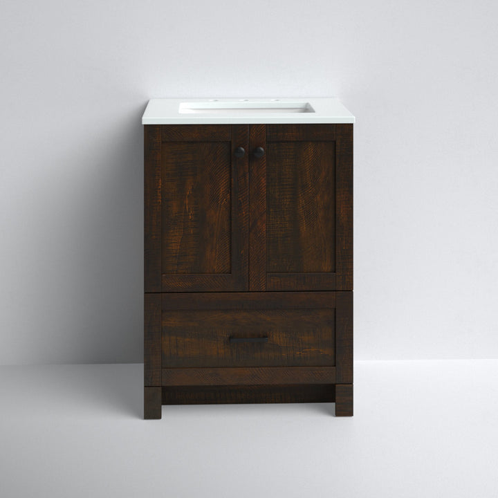 Ahmed 24" D x 19'' D x 34'' H Single Bathroom Vanity Sand & Stable™ Base Finish: Expresso