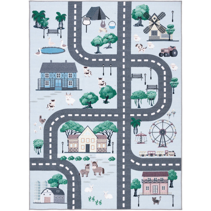 Guarani Blue/Dark Gray Rug Mack & Milo™ Rug Size: Rectangle 5'5" x 7'7"