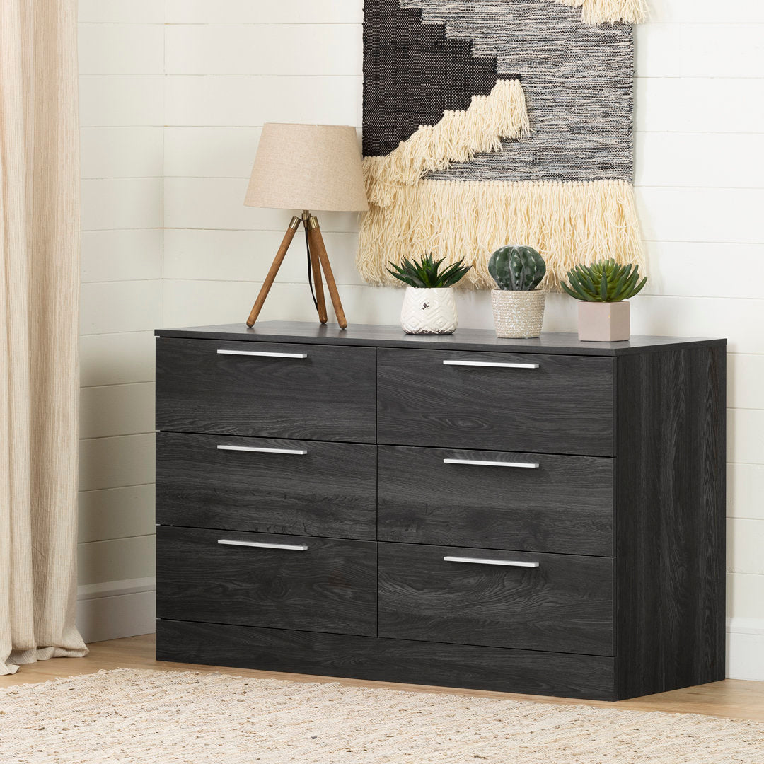 Step One Essential 6-Drawer Dresser South Shore Color: Gray Oak