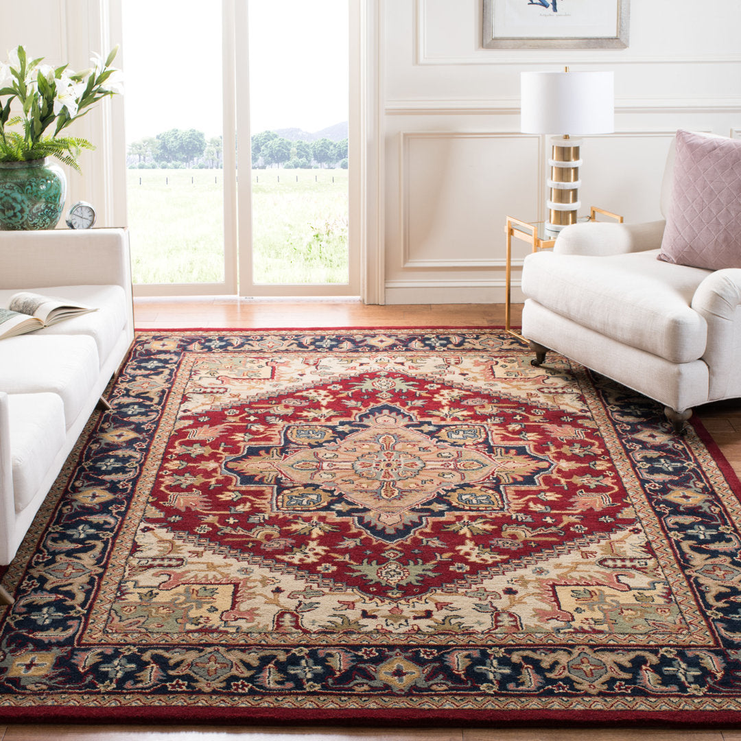 Balthrop Hand Tufted Wool Oriental Rug Astoria Grand Rug Size: Rectangle 6' x 9'