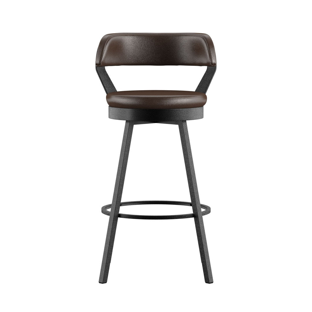 Berrin Bar & Counter Stool (Set of 2) Trent Austin Design® Upholstery: Brown, Seat Height: Bar Stool (30.3" Seat Height)