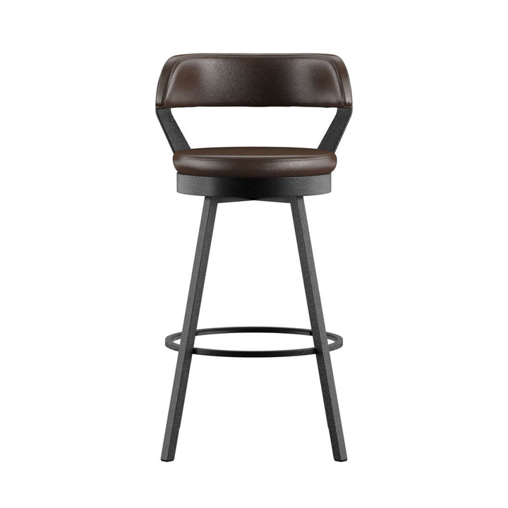 Berrin Bar & Counter Stool (Set of 2) Trent Austin Design® Upholstery: Brown, Seat Height: Bar Stool (30.3" Seat Height)