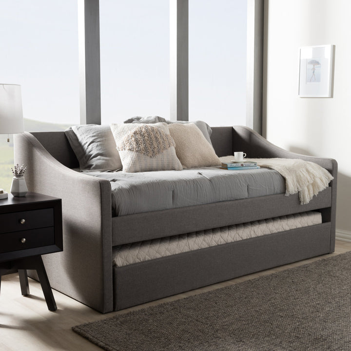 Brookston Daybed with Trundle Lark Manor™ Color: Gray