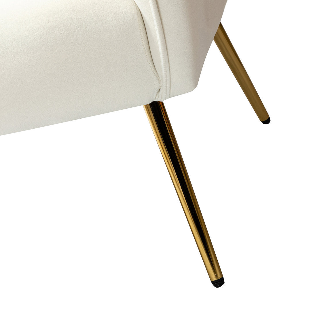 Ratzlaff 27" W Tufted Velvet Barrel Chair (Set of 2) Willa Arlo™ Interiors Fabric: Ivory Velvet