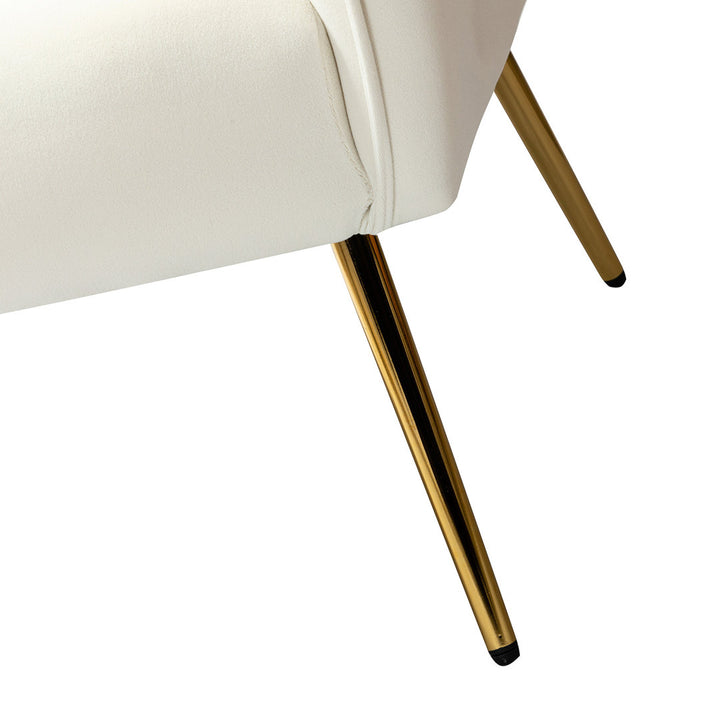 Ratzlaff 27" W Tufted Velvet Barrel Chair (Set of 2) Willa Arlo™ Interiors Fabric: Ivory Velvet
