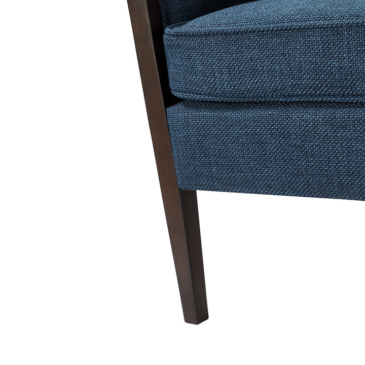 Akiyo 31" W Polyester Armchair Lark Manor™ Fabric: Navy 100% Polyester