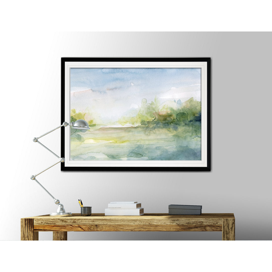 Clear Day - Picture Frame Print on Canvas Winston Porter Size: 30" H x 40" W x 1.5" D Format: Black Framed