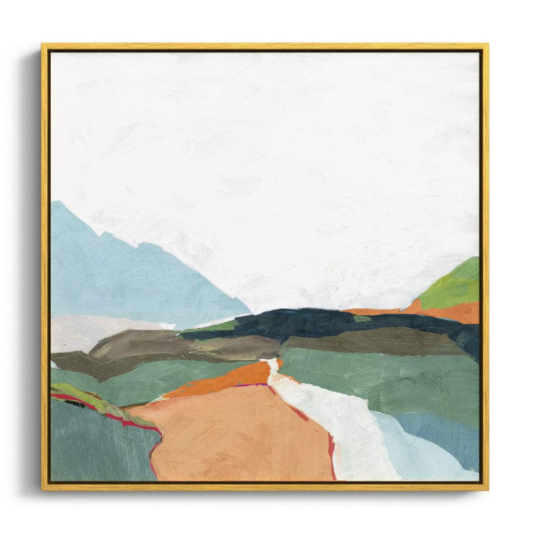 April Morning - Floater Frame Painting on Canvas Joss & Main Size: 31.5" H x 31.5" W x 2" D Format: Gold