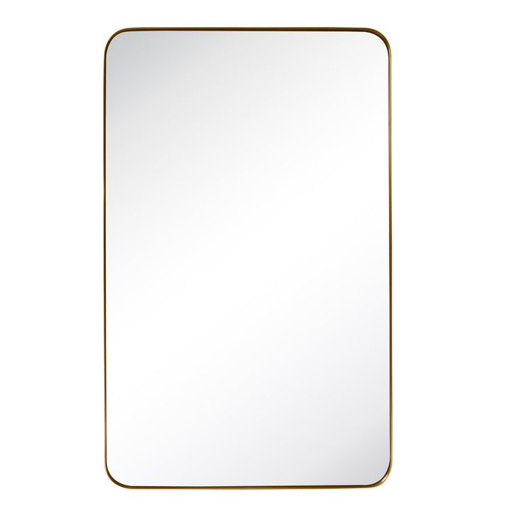 Kengston Modern & Contemporary Rectangular Bathroom Vanity Mirrors 17 Stories Size: 36" x 24" Finish: Brushed Gold