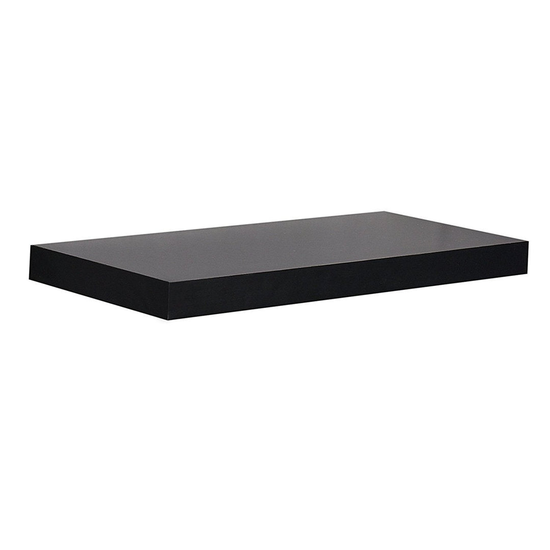 Himmelmann Floating Shelf Ebern Designs Size: 1.25" H x 36" W x 7.25" D Finish: Black