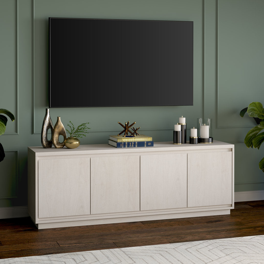 Presque TV Stand for TVs up to 78" Wade Logan® Color: Antiqued Gray Oak