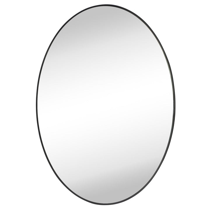 Javell Bathroom Mirror Ebern Designs Size: 36" x 24" Finish: Matte Black
