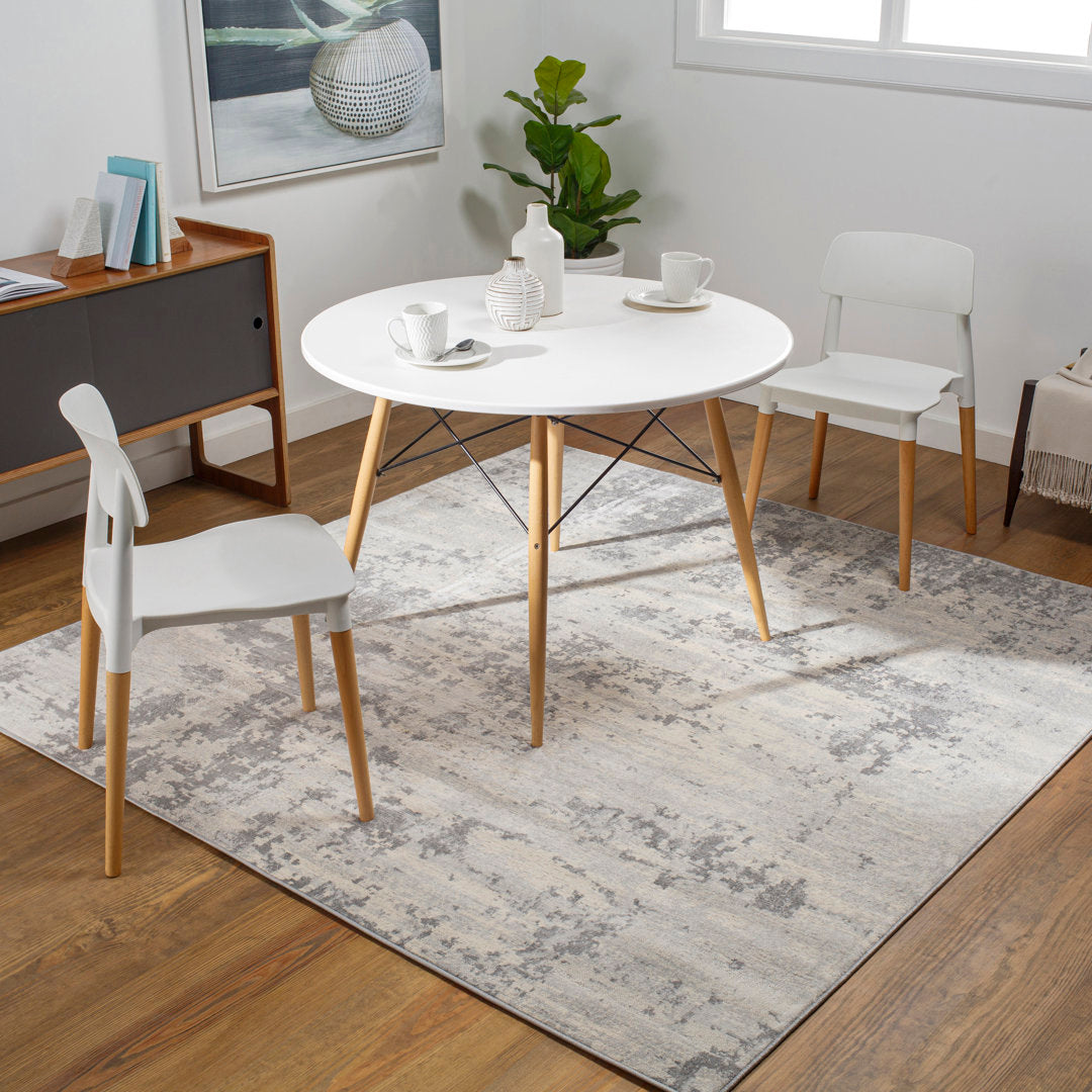 Griffiths Abstract Gray/Cream Area Rug Trent Austin Design® Rug Size: Square 6'7"