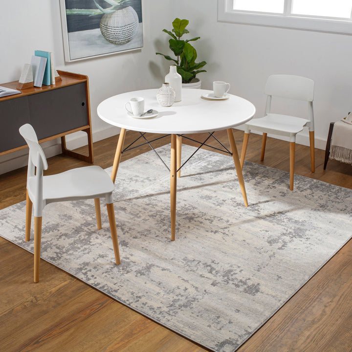 Griffiths Abstract Gray/Cream Area Rug Trent Austin Design® Rug Size: Square 6'7"