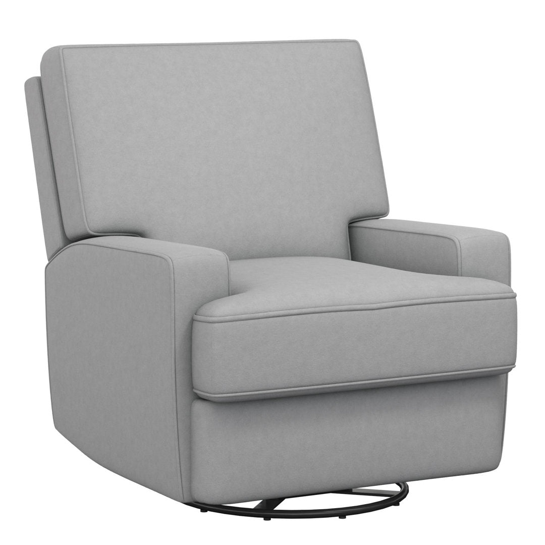 Abingdon Upholstered Swivel Reclining Glider Mack & Milo™ Upholstery Color: Gray Velvet