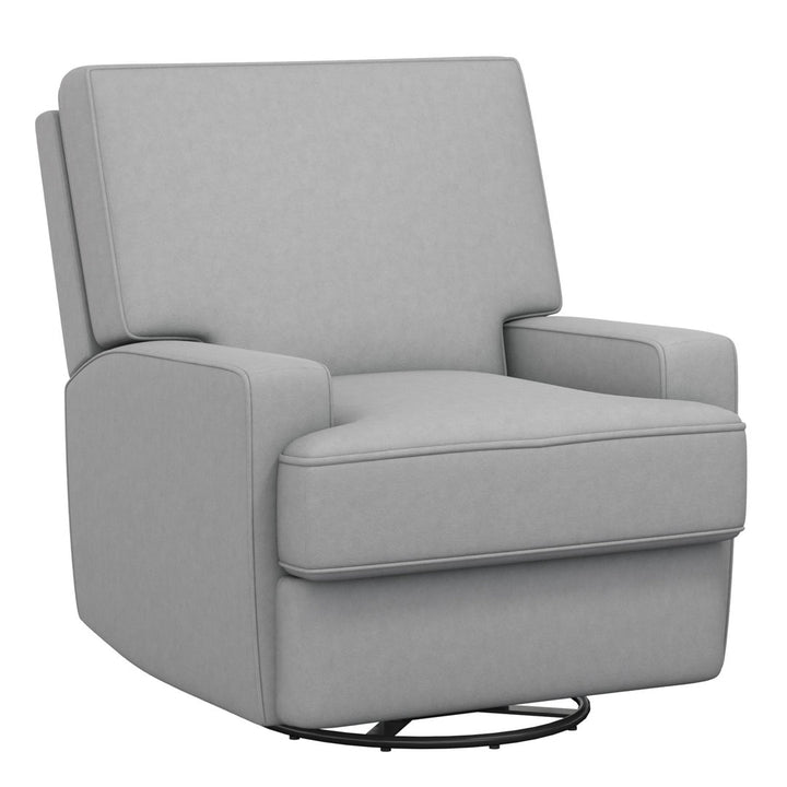 Abingdon Upholstered Swivel Reclining Glider Mack & Milo™ Upholstery Color: Gray Velvet