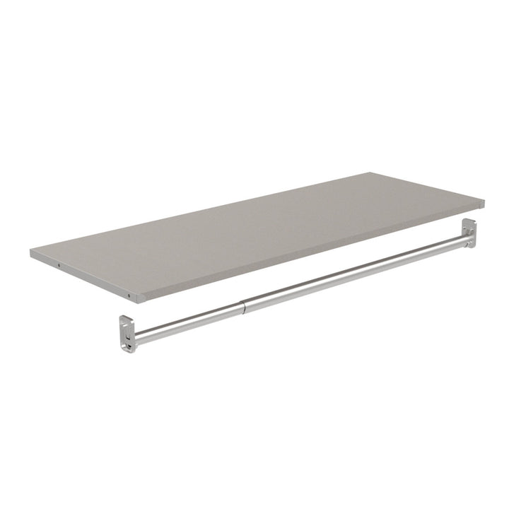 Modular Storage 68.76" W - 78" W Closet System ClosetMaid Finish: Taupe