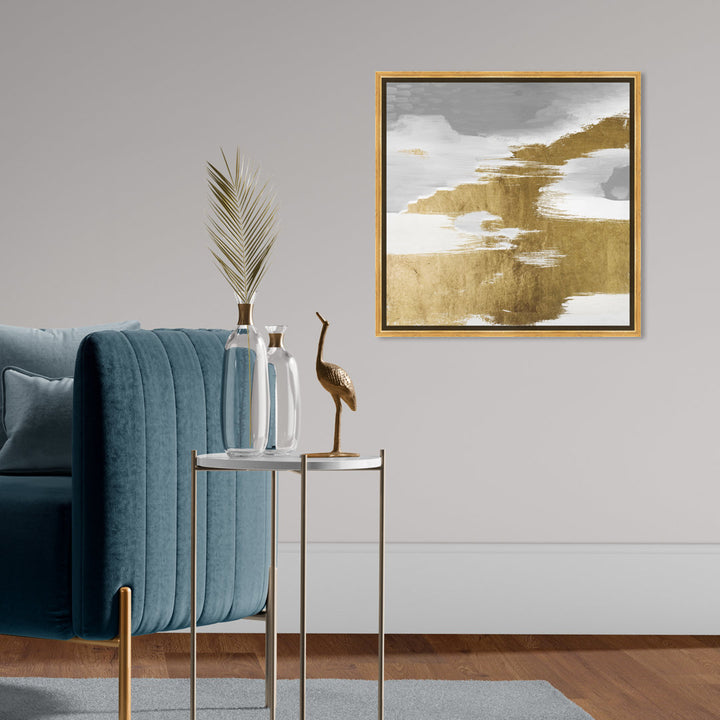 Gold Heaven - Painting on Canvas Oliver Gal Prints Size: 20" H x 20" W Format: Gold Floater Framed