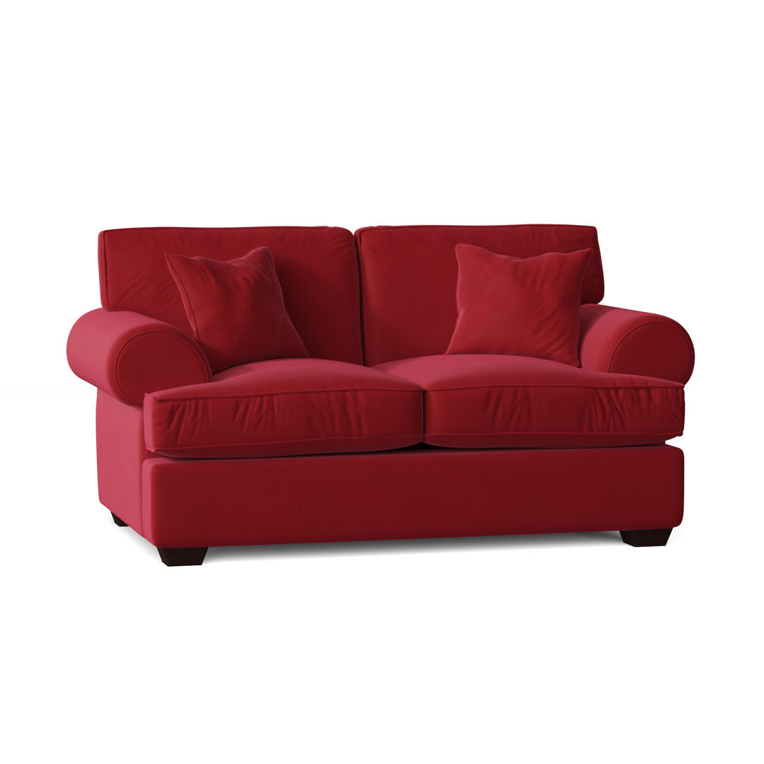 67" Recessed Arm Loveseat Birch Lane™ Fabric: Bayou Flame Canvas