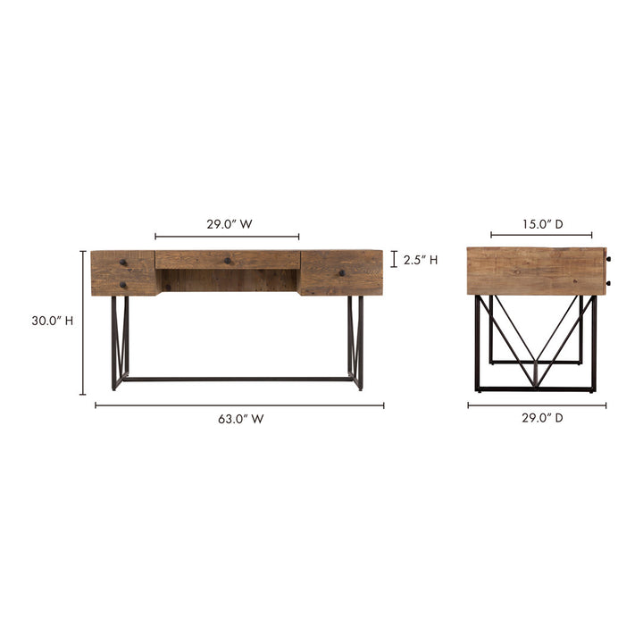 Rafi Solid Wood Writing Desk Birch Lane™