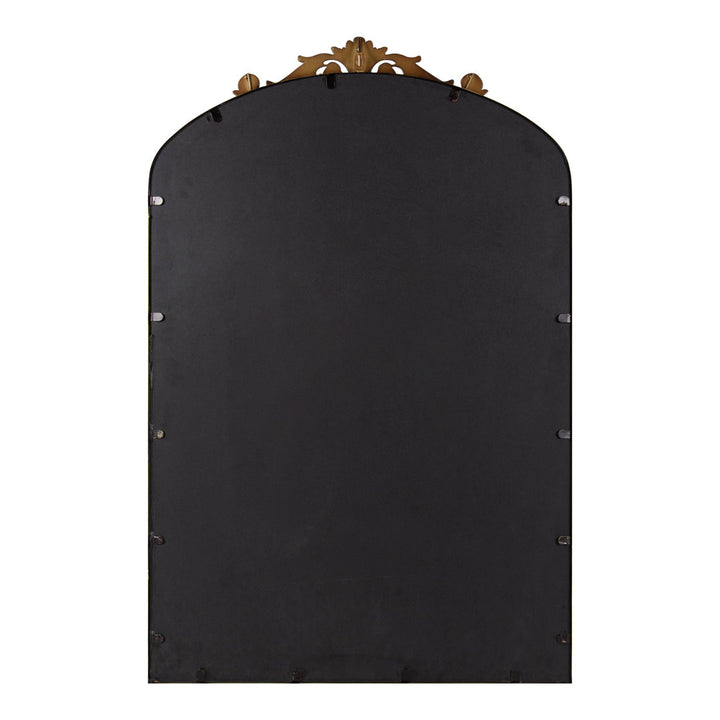 Anglo Arendahl Traditional Accent Mirror Fleur De Lis Living Size: 36" x 24" Finish: Bronze