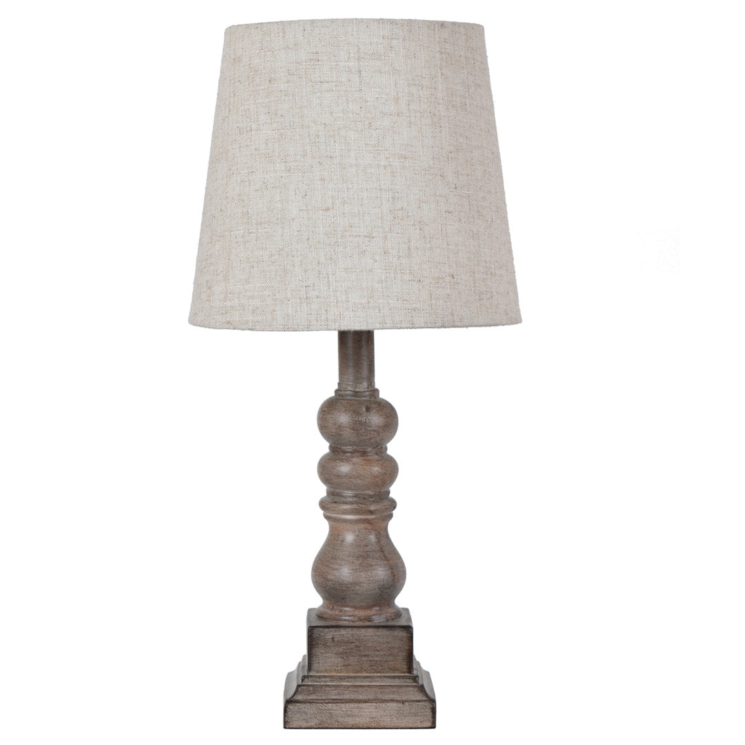 Whittier 19" Resin Table Lamp Ophelia & Co. Shade Color: Natural, Base Color: Brown