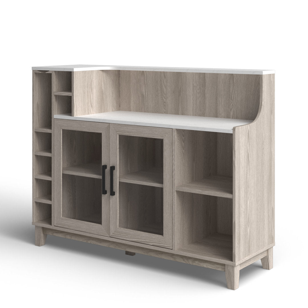 Briones Console Bar Cabinet Mercury Row® Color: White Oak