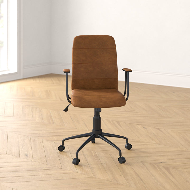 Zion Task Chair Steelside™ Upholstery Color: Brown