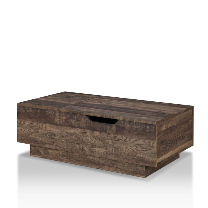 Kianna Lift Top Block Coffee Table with Storage Steelside™ Color: Reclaimed oak