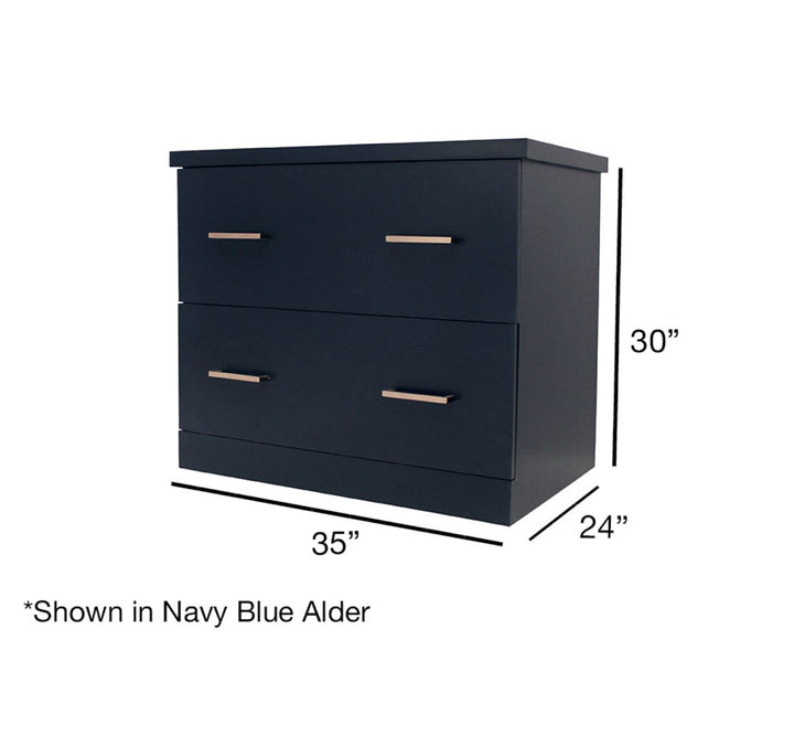 Socorro 2-Drawer Lateral Filling Cabinet Beachcrest Home™ Color: Red Oak/Gold