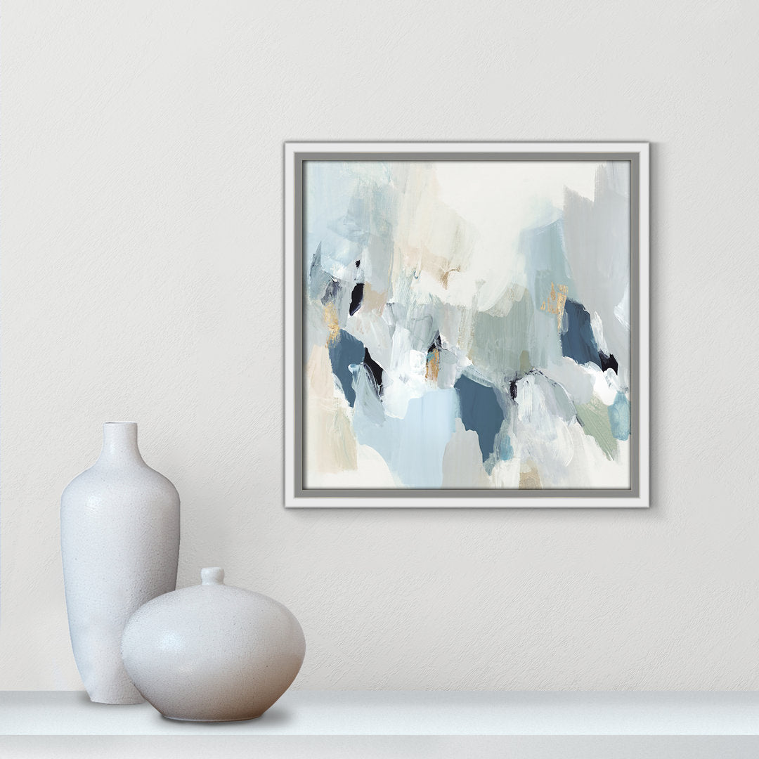 Little Talks II by Isabelle Z - Picture Frame Print on Canvas Casa Fine Arts Size: 13.5" H x 13.5" W x 2" D Format: White Framed Canvas