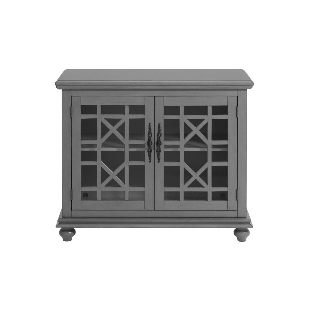 Ahmara 2 - Door Accent Cabinet Three Posts™ Color: Gray